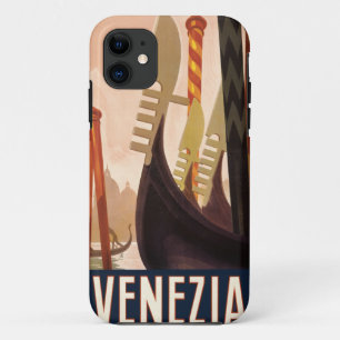 ヴィンテージヴェネツィアイタリアゴンドラトラベル iPhone 11 ケース