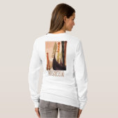 ヴィンテージヴェネツィアイタリアゴンドラトラベル Tシャツ (裏面フル)