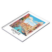 ヴィンテージヴェネツィアイタリア旅行作品 ノートブック (左側)