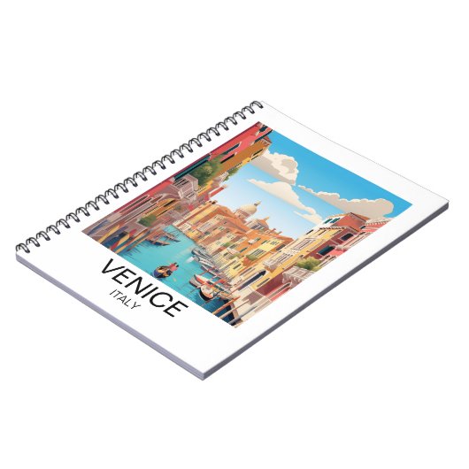 ヴィンテージヴェネツィアイタリア旅行作品 ノートブック (左側)