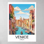 ヴィンテージヴェネツィアイタリア旅行作品 ポスター (正面)