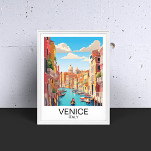 ヴィンテージヴェネツィアイタリア旅行作品 ポスター