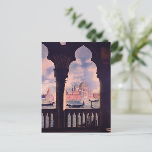 ヴィンテージヴェネツィアイタリア シーズンポストカード (スタンド正面)