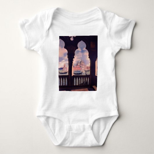 ヴィンテージヴェネツィアイタリア ベビーボディスーツ (正面)