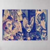 ヴィンテージヴェネツィアカーニバルマスク ポスター (正面)