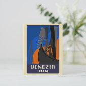 ヴィンテージヴェネツィアレトロゴンドラトラベル ポストカード (スタンド正面)