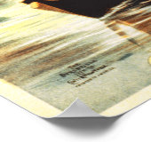 ヴィンテージヴェネツィア今日のリアルト橋 ポスター (角)