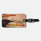 ヴィンテージヴェネツィア旅行ポスターモノグラム ラゲッジタグ (正面横)