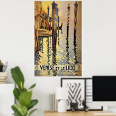 ヴィンテージヴェネツィア旅行ポスター ポスター (ホームオフィス)
