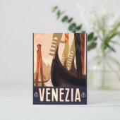 ヴィンテージヴェネツィア、イタリア旅行 ポストカード (スタンド正面)