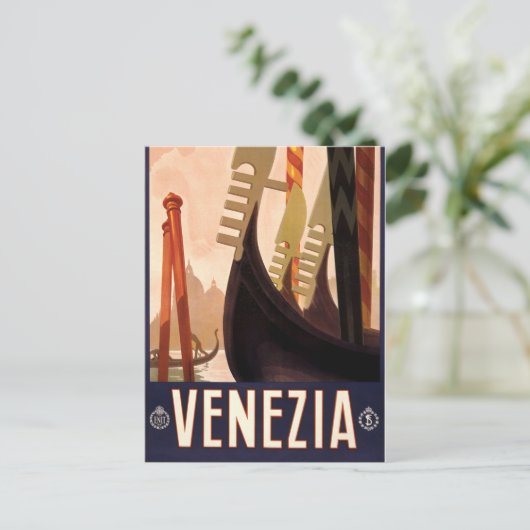 ヴィンテージヴェネツィア、イタリア旅行 ポストカード (スタンド正面)