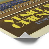 ヴィンテージヴェネツィアsimponorient列車表現のポスター ポスター (角)