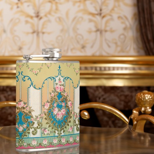ヴィンテージヴェルサイユロココピスタイリッシュックローゼス金ゴールド フラスク