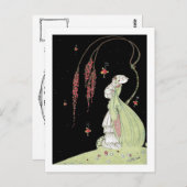 ヴィンテージヴェルテアールデコ真夏の夜の夢 ポストカード (正面/裏面)