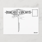 ヴィンテージヴェルテアールデコ真夏の夜の夢 ポストカード (裏面)