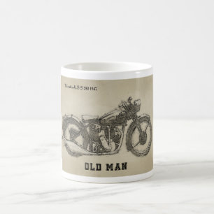 ヴィンテージヴェロセットKSSバイクスケッチ コーヒーマグカップ