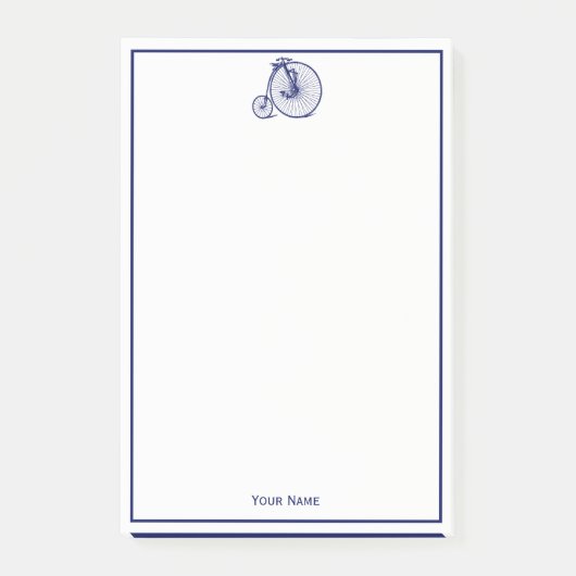 ヴィンテージヴェロピードペニーファーティンバイクブルー ポストイット (正面)