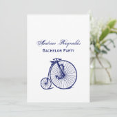 ヴィンテージヴェロピードペニーファーティンバイクブルー 招待状 (スタンド正面)