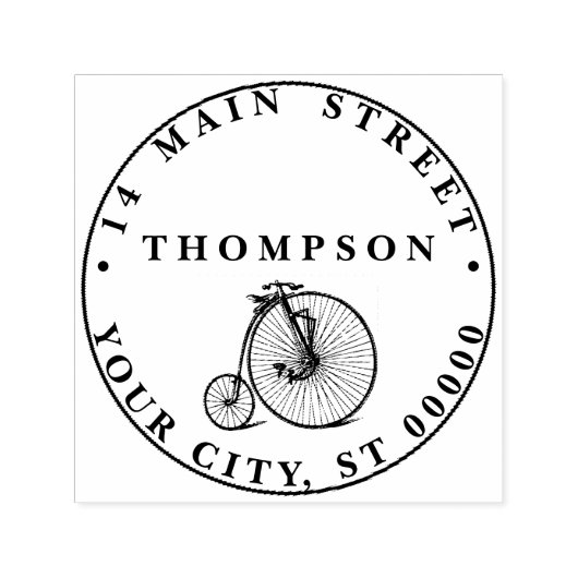 ヴィンテージヴェロピードペニー農機自転車 セルフインキングスタンプ (デザイン)