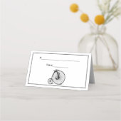 ヴィンテージヴェロピードペニー農機自転車 プレイスカード (裏面)