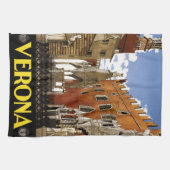 ヴィンテージヴェローナイタリア建築旅行 キッチンタオル (横)