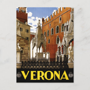ヴィンテージヴェローナイタリア建築旅行 ポストカード