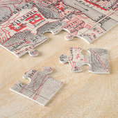 ヴィンテージヴルツブルクの地図（1905年） ジグソーパズル (側面)