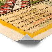 ヴィンテージヴロツワポーランドの地図（1752年） ポスター (角)