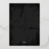 ヴィンテージー!スクリプトフレームハロウィン金ゴールド 箔シーズンカード (裏面)