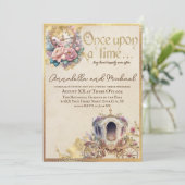 ヴィンテージ一度オンザタイムウォーターカラーフェアヤテール 招待状 (スタンド正面)