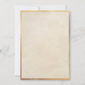 ヴィンテージ一度オンザタイムウォーターカラーフェアヤテール 招待状 (裏面)