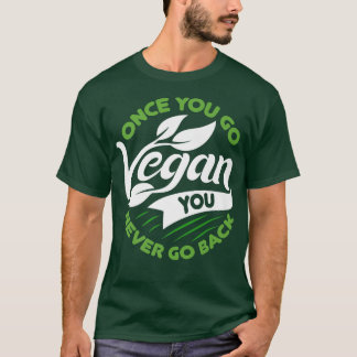 ヴィンテージ一度行くビーガン決して戻るベジータ Tシャツ