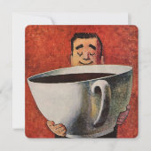 ヴィンテージ一杯のコーヒー招待状 招待状 (正面)
