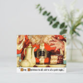 ヴィンテージ一種類コーヒーwサンタ葉書 シーズンポストカード (スタンド正面)