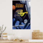 ヴィンテージ一部の組立必須火星採用 ポスター (キッチン)