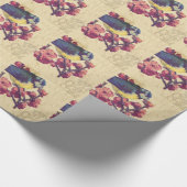 ヴィンテージ丁合 ラッピングペーパー (角)