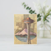 ヴィンテージ万国博覧会ポスタープリント付きポストカード ポストカード (スタンド正面)