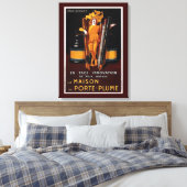 ヴィンテージ万年筆の広告 キャンバスプリント (インサイチュ (寝室))