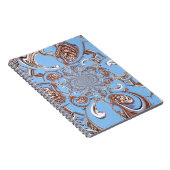 ヴィンテージ万華鏡のように千変万化するパターンアートプリント ノートブック (右側)