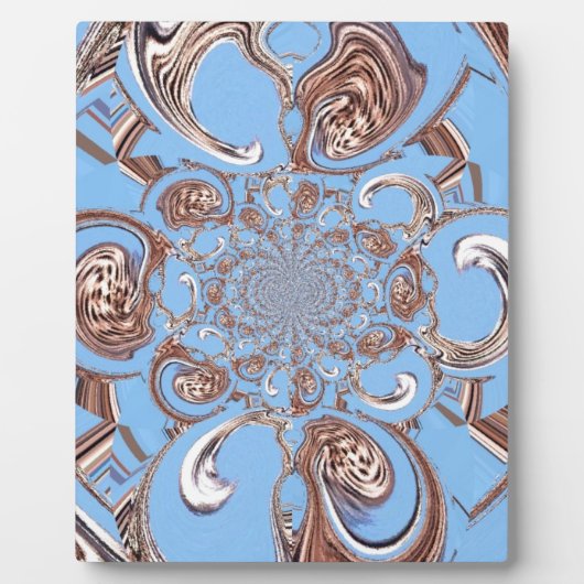 ヴィンテージ万華鏡のように千変万化するパターンアートプリント フォトプラーク (正面)