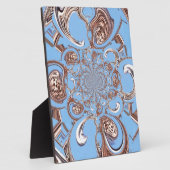 ヴィンテージ万華鏡のように千変万化するパターンアートプリント フォトプラーク (側面)