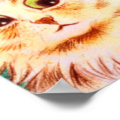 ヴィンテージ万華鏡のように千変万化するパターンキャットバイルイワーイン ポスター (角)