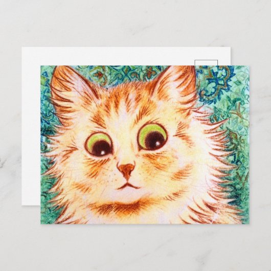 ヴィンテージ万華鏡のように千変万化するパターンキャットバイルイワーイン ポストカード (正面/裏面)