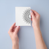 ヴィンテージ万華鏡のように千変万化するパターン模様 チラシ (手)