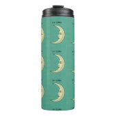 ヴィンテージ三日月ラルーナティール(緑がかった色)と黄色 タンブラー (正面)