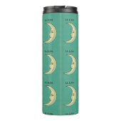 ヴィンテージ三日月ラルーナティール（緑がかった色）と黄色 タンブラー (裏面)