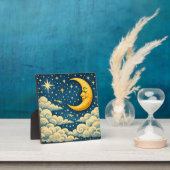 ヴィンテージ三日月夜空 フォトプラーク (インサイチュ)