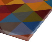 ヴィンテージ三角形のパターンの背景。 カッティングボード (角)