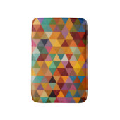 ヴィンテージ三角形のパターンの背景。 バスマット (正面縦)