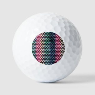 ヴィンテージ三角形の継ぎ目なしパターン ゴルフボール